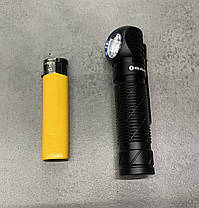 Ліхтар кишеньковий Olight Perun 2 Чорний, живлення - акумулятор, потужний тактичний ліхтар для військових, фото 6