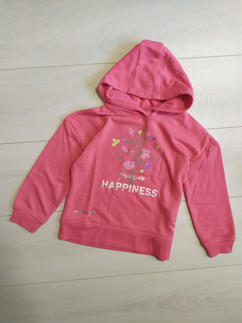 Худі для дівчинки рожеве Happines Primark 110см, фото 1