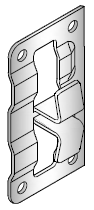 Кляймер фасадный боковой для керамогранита и HPL 8-10 мм - фото 1 - id-p1666480754