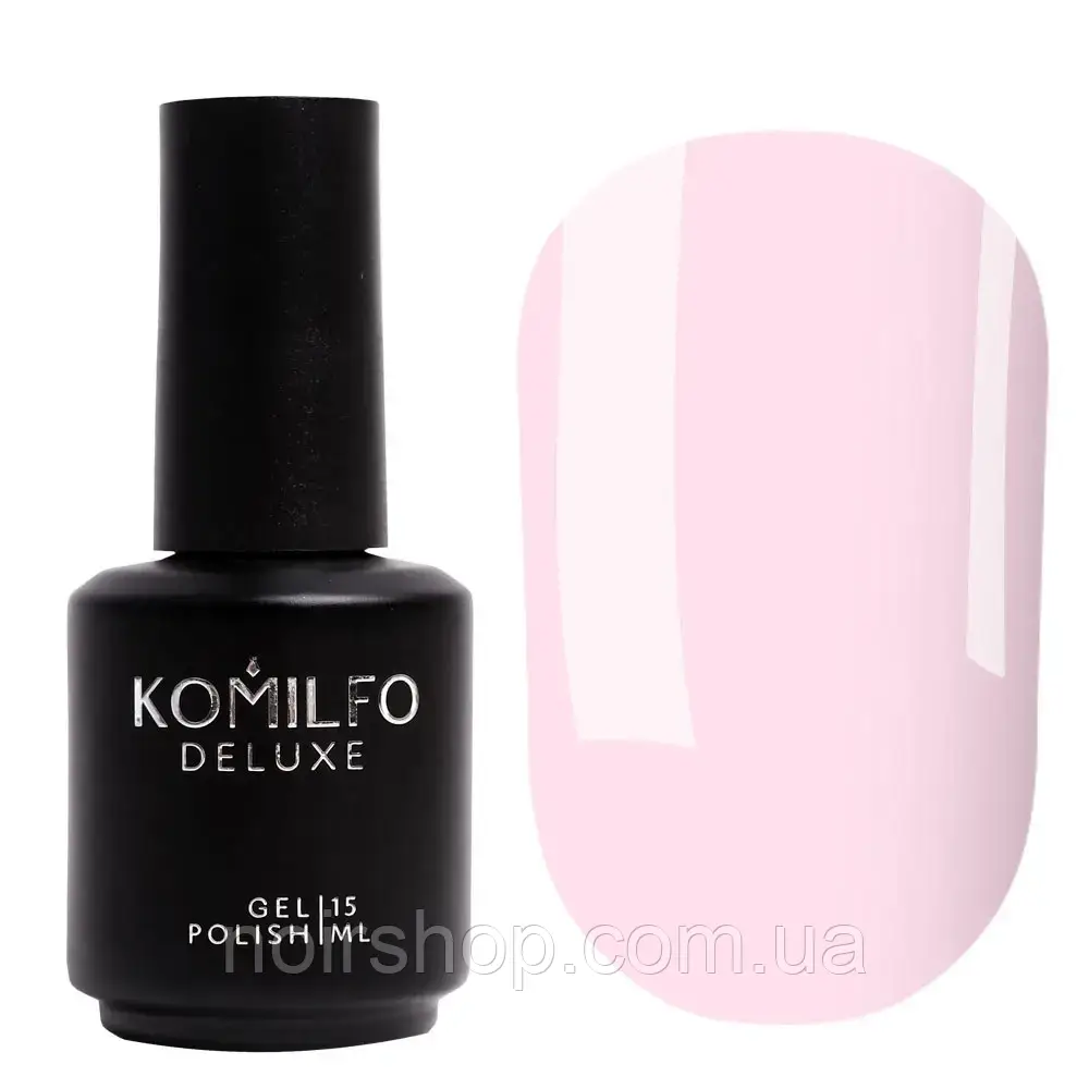 Гель-лак Komilfo French Collection NoF002 (ніжно-рожевий, емаль, для френча), 15 мл