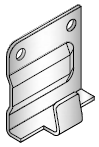 Кляймер фасадний одинарний для керамограніту и HPL 8-10 мм