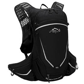 Велосипедний рюкзак Outdoor Inoxto 569# c відділення для шолома і виходом для питної системи Black (3_02046)