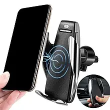 Тримач телефону з бездротовою зарядкою SMART SENSOR S5 | Автомобільний Тримач Телефону Кріплення