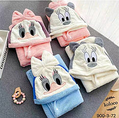 Дитячі рушники з капюшоном мікрофібра