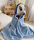 Дитячі рушники з капюшоном мікрофібра, фото 3