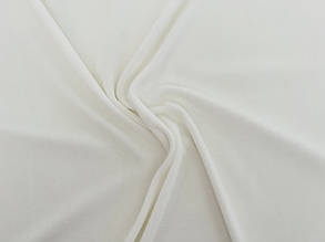 Велюр x/б молочного кольору