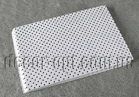 Фетр білий горох 20х30см/1мм/12шт