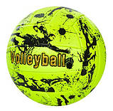 М'яч волейбольний Volleyball Gold, зшитий, PU, розділений кольору, фото 4
