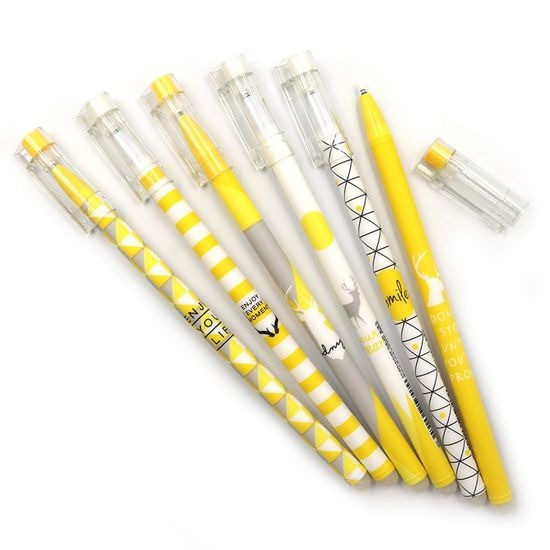 Ручка пиши-стирай синя Josef Otten, мікс Yellow, фото 1