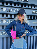 Стильна літня сорочка у смужку з бавовни оверсайз