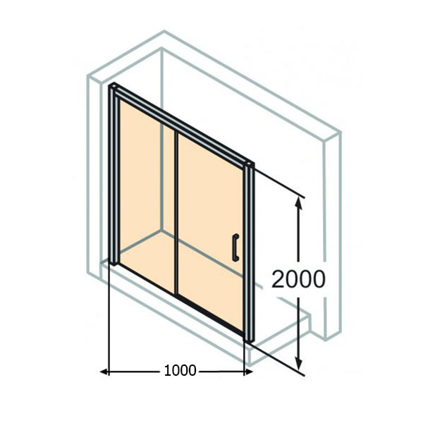 Дверь стеклянная для душевой ниши HUPPE Classics 2 C25301.123.321 200x100см черный 113848 - фото 2 - id-p1666493619