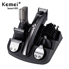 Мешканка триммер для стрижки волосся KEMEI KM-600 (11 В 1 + Підставка), фото 3