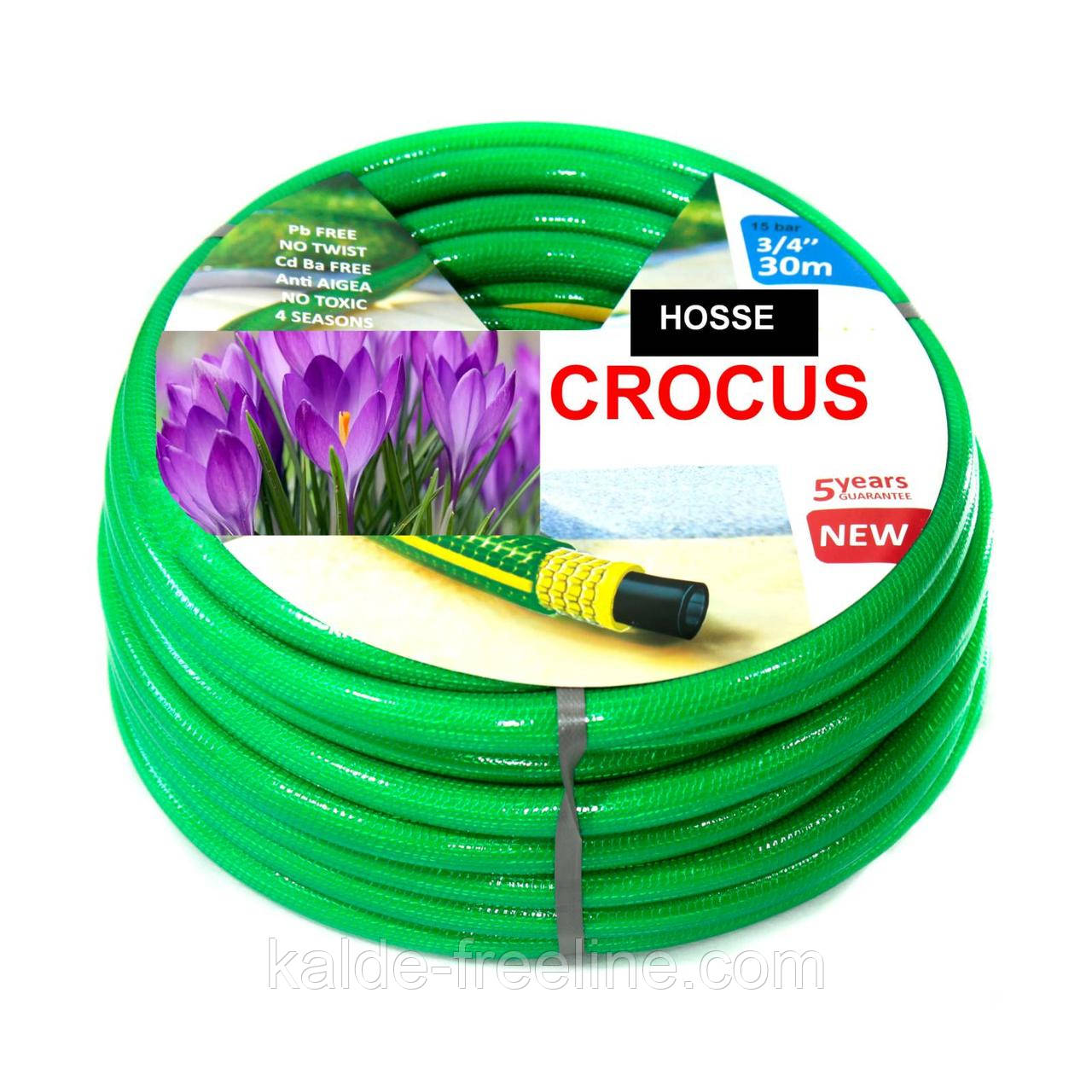 Шланг поливальний Presto-PS садовий Crocus діаметр 3/4 дюйма, довжина 30 м (CR 3/4 30)