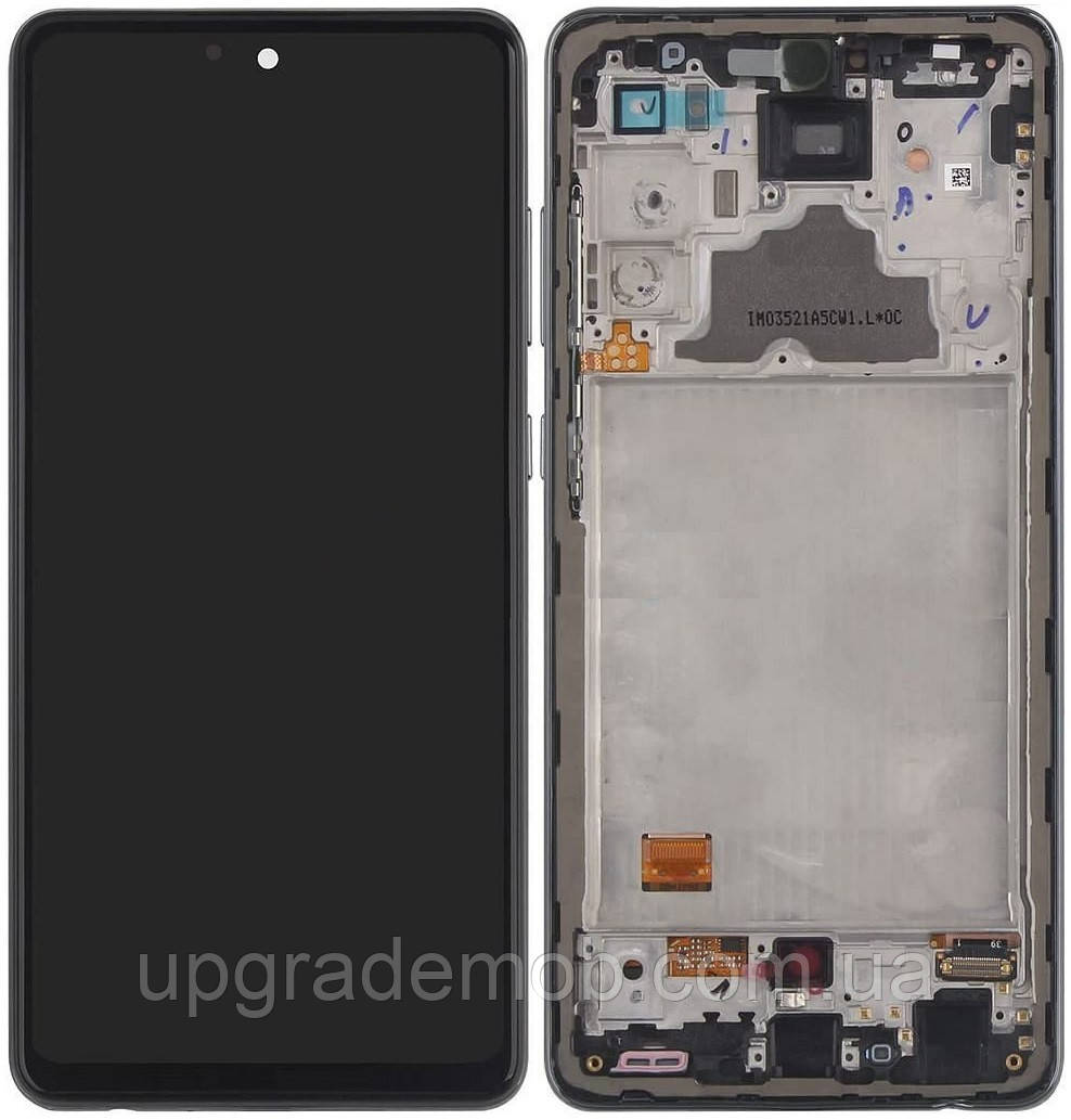 Дисплей модуль тачскрин Samsung A725 Galaxy A72 /A726 чорний OLED (Small LCD)
