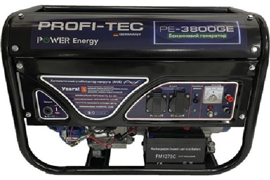 Генератор бензиновий PROFI-TEC PE-3800GE (ел. стартер)