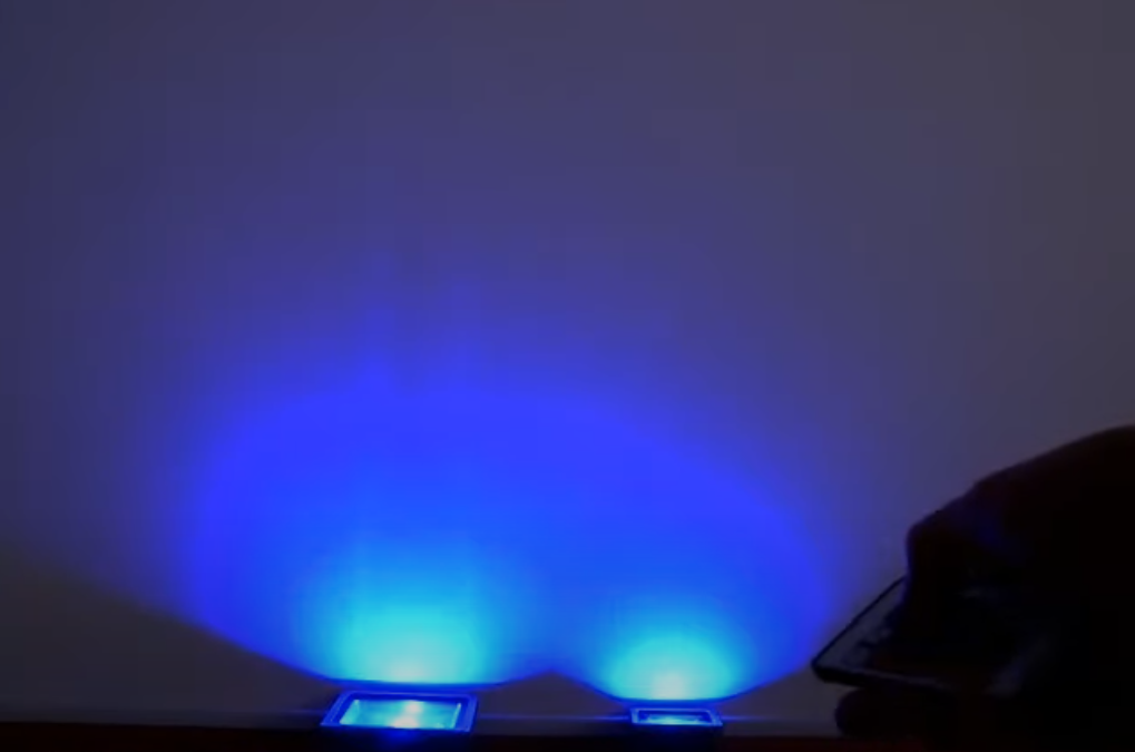 Прожектор 10w IP65 1LED LEMANSO LMP10-RGB+пульт