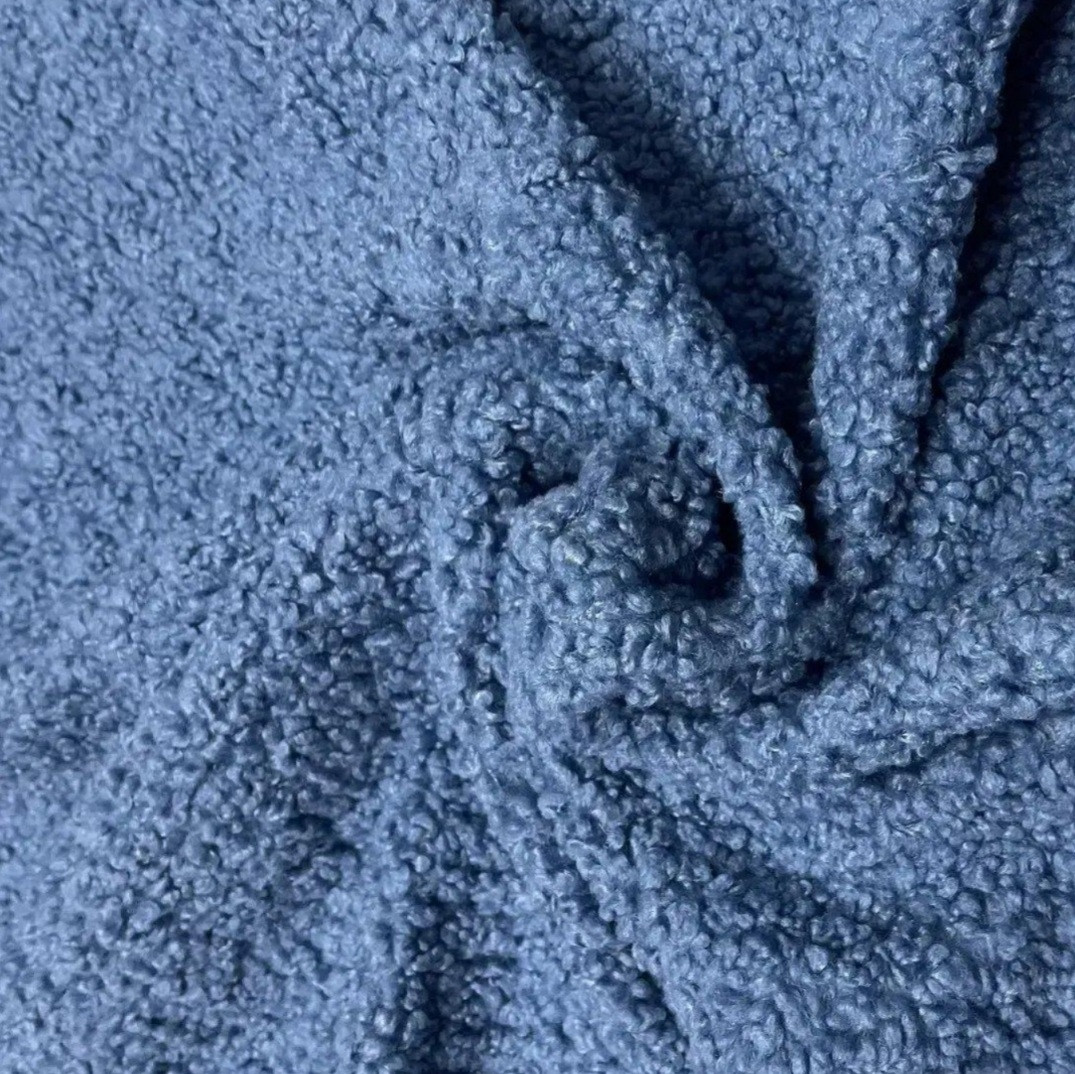 Ткань букле шерсть (барашек) Джинс от 3м (ID#1618321327), цена: 350 ...