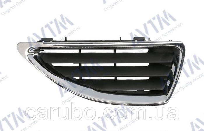 Решетка радиатора Renault Megane 1999-2003 прав. черн./хром без эмблемы ...