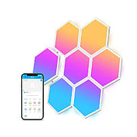 Умные цветные светодиодные LED панели Govee Glide Hexa Light Panels 7шт.