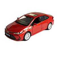 Машинка іграшкова металева Toyota  Corolla Hybrid Автопром Тойота Королла гібрид, червона, світло, звук, відкр. двері, 14*6*4 см, фото 2