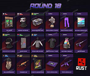 Скини RUST: Twitch Дропс ⁇ Раунд 18 ⁇ Rivals 2 ⁇ 17 предметів, фото 3
