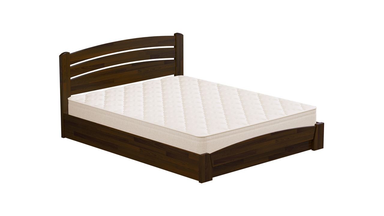 Двоспальне ліжко Estella Селена-Аурі 160х200 см з підйомним механізмом дерев'яне горіх-темний
