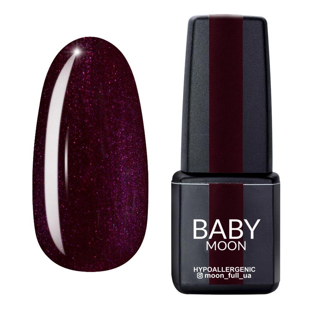 Гель лак Baby Moon Burgundy Gel polish № 008 баклажановий 6 мл