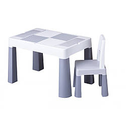 Комплект стіл та стілець Tega MF-001 Multifun 1+1 grey, сірий