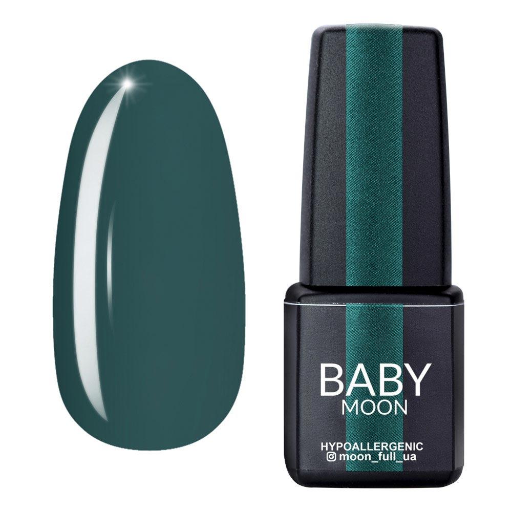 Гель лак Baby Moon Cold Ocean Gel polish № 008 полин темно-зелений 6 мл