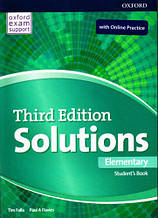 Solutions Third Edition Elementary Student's Book with Online Practice / Підручник з практикою