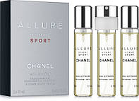Оригинал Chanel Allure homme Sport 3x20 мл ( Шанель аллур ром спорт ) туалетная вода