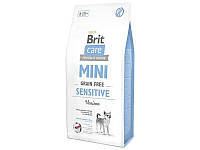Сухой корм для собак мини пород с чувствительным пищеварением Brit Care GF Mini Sensitive 2 кг (оленина)
