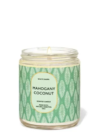 Ароматизована свічка Mahogany Coconut Bath & Body Works 198г, фото 1