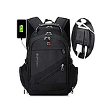 Швейцарський міський рюкзак SwissGear 8810 з виходом під навушники, фото 4