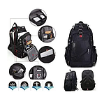 Швейцарський міський рюкзак SwissGear 8810 з виходом під навушники, фото 2