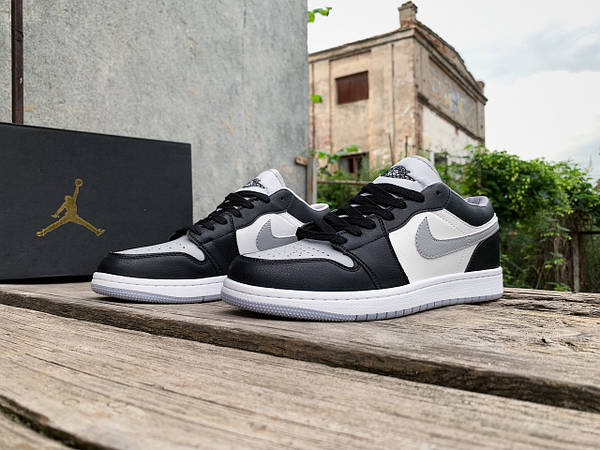 Black white gray jordans 2025