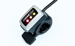 Курок газу 48 В для електровелосипеда з індикацією заряду акумулятора та фіксуваною кнопкою