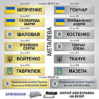 Нагрудный бейдж для сотрудника полиции, табличка с фамилией на форму национальной полиции Украины