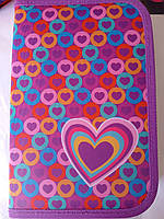 Пенал шкільний Smart твердий одинарний з клапанів Серця 531666