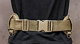 Тактична поясна розгрузка MOLLE РПС розвантажувальна поясна система койот пісочна, фото 2