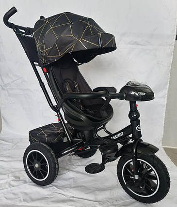 Прогулянковий велосипед для малюків Turbo Trike М 5448HANS-20G Чорний, фото 1