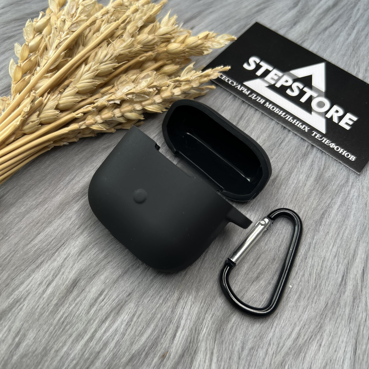 Чехол для наушников Xiaomi Redmi buds 3 с карабином толстый ...