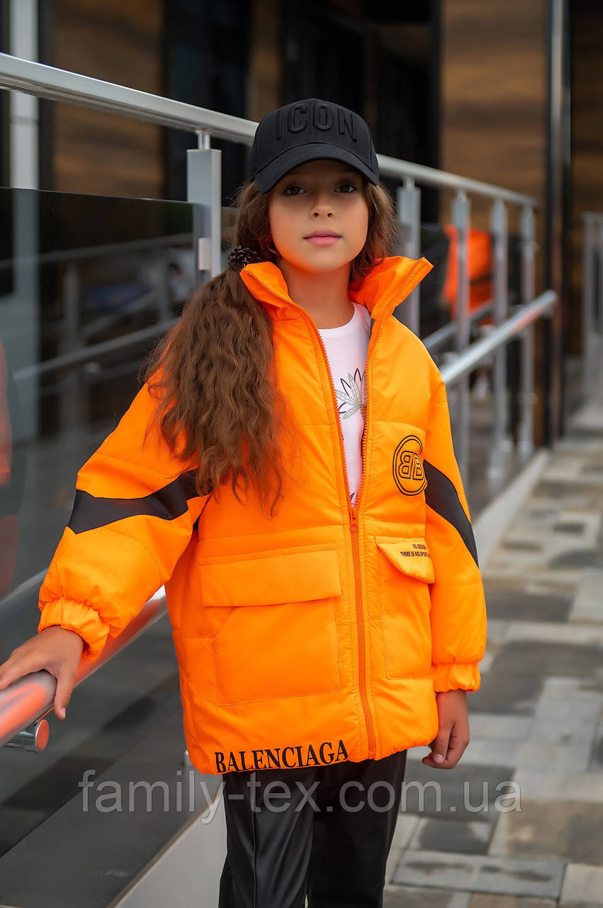 Дитяча демісезонна куртка унісекс для дівчаток і хлопчиків, р-ри на зріст 116 — 140