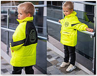 Дитяча демісезонна куртка унісекс для дівчаток і хлопчиків р-ри на зріст 116 — 140