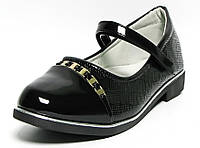 Черные туфли в школу для девочки 655-8 черные W.Nico. Размер 33