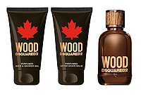 НАБОР Dsquared 2 Wood Pour Homme edt/50 мл + sh/gel/50 мл + after shave/balm/50 ( Дискваред2 вуд пур хом )