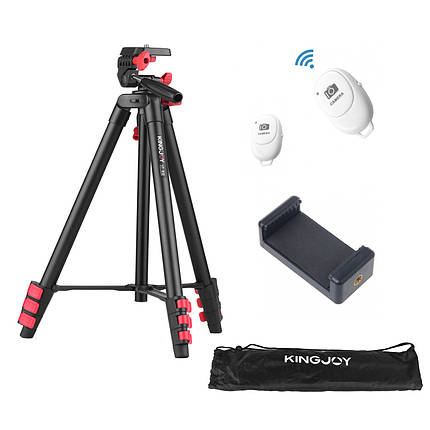 Штатив для телефону з bluetooth пультом та тримачем для смартфону Kingjoy VT-832 Pro, фото 2