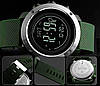 Чоловічий годинник з компасом водонепроникний з підсвічуванням Skmei олива круглий, фото 5
