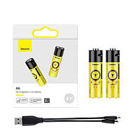 Акумуляторні батарейки AA Baseus Rechargeable Li-ion Battery 2шт