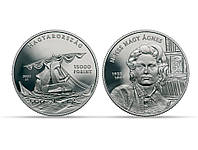 Монета Венгрия 2022, 3000 форинтов, 100 лет со дня рождения Агнес Немеш Надь. UNC. в капсуле